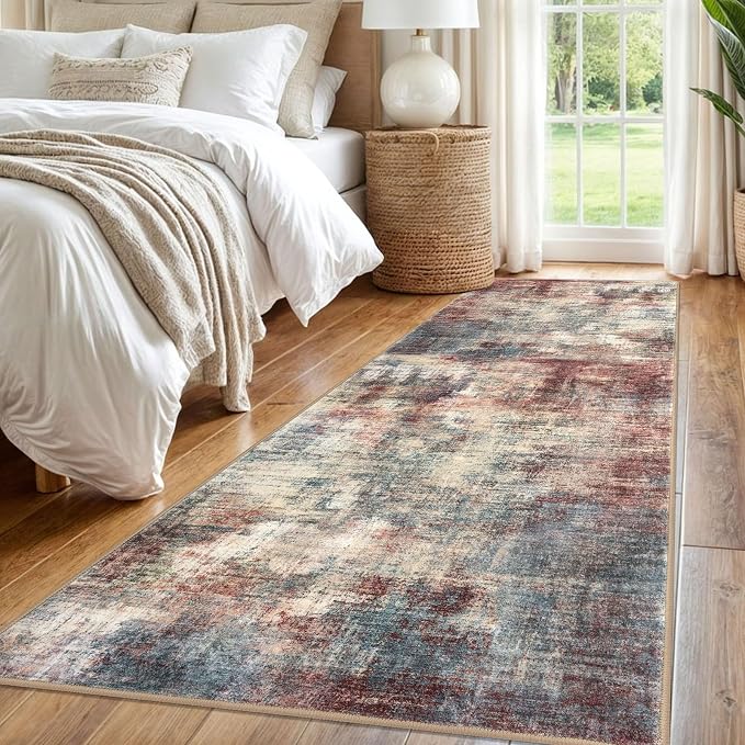 Abstract Runner Rug 3x8 Ft Washable Runners - Image 8
