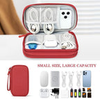 FYY Electronic Organizer, Travel Tech Pouch Bag, Cable Organizer Red | Wrist - Image 6