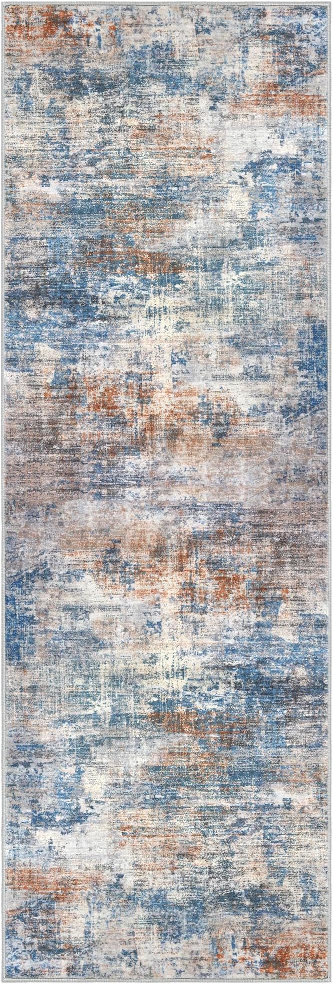 Abstract Runner Rug 3x8 Ft Washable Runners - Image 9