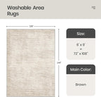 6x9 Area Rugs Non Slip, Large Washable Rugs - Image 2