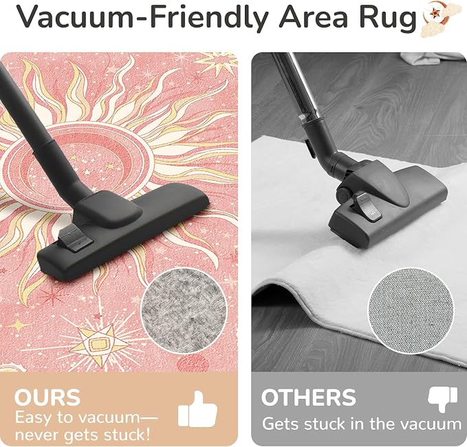 Vacuum-Friendly, 5x7 Washable Area Rug - Image 5