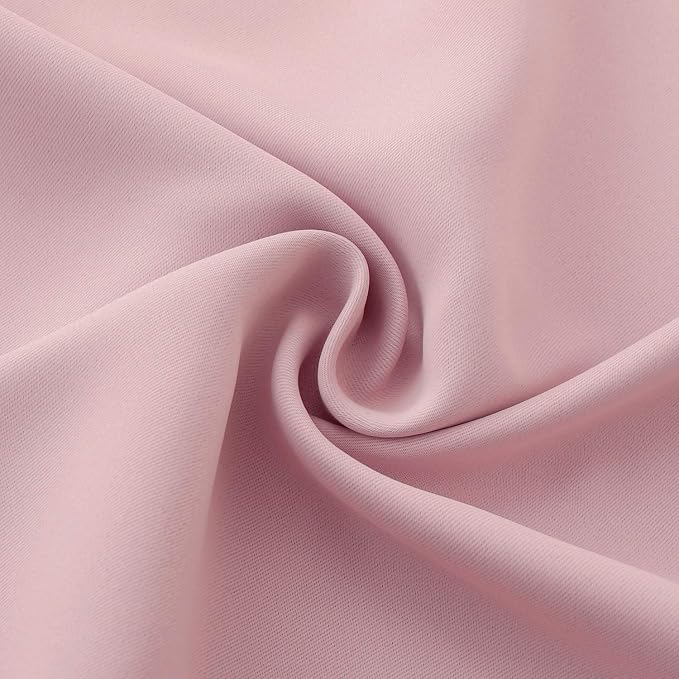BGment Light Pink Room Darkening Curtains 45 Inches Long - Image 7
