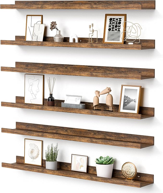 upsimples Floating Shelves for Wall Decor and Storage, Nursery Room, Coffee Bar by upsimples