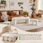 53" 3-Piece Nesting Ottoman Bench Set - Image 4
