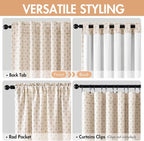 MIULEE 100% Blackout Decorative Linen Curtains - Image 2