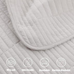 Whale Flotilla Ultra Soft Queen Quilt Bedding Set, Lightweight - Image 9
