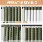 MIULEE 100% Blackout Decorative Linen Curtains - Image 3
