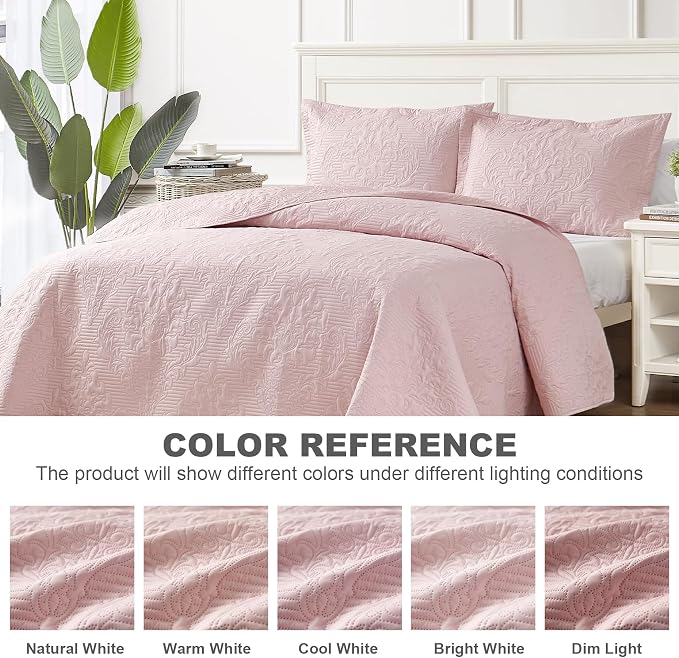 Hansleep Pink Quilt California King Size - Image 6