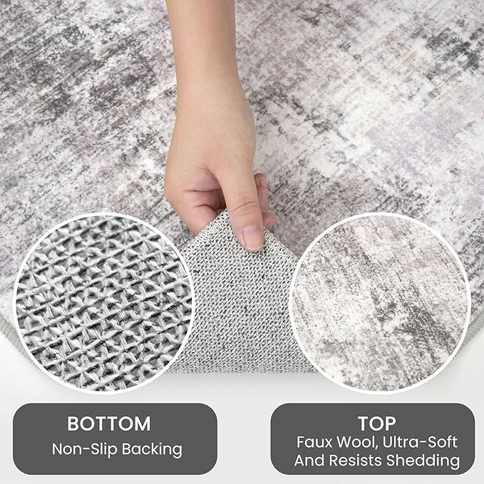 Abstract Runner Rug 3x18 Ft Washable Runners - Image 7