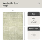 3x5 Area Rug Non Slip, Washable Entryway Rug - Image 2