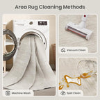 Round Rugs 6ft, Circle Washable Area Rugs - Image 5