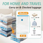 Cozy Essential Vacuum Storage Bags, 80% Compression Vacuum Seal Space Saver - Image 3