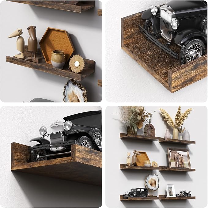 upsimples Floating Shelves for Wall Decor and Storage, Laundry Room Display and - Image 6