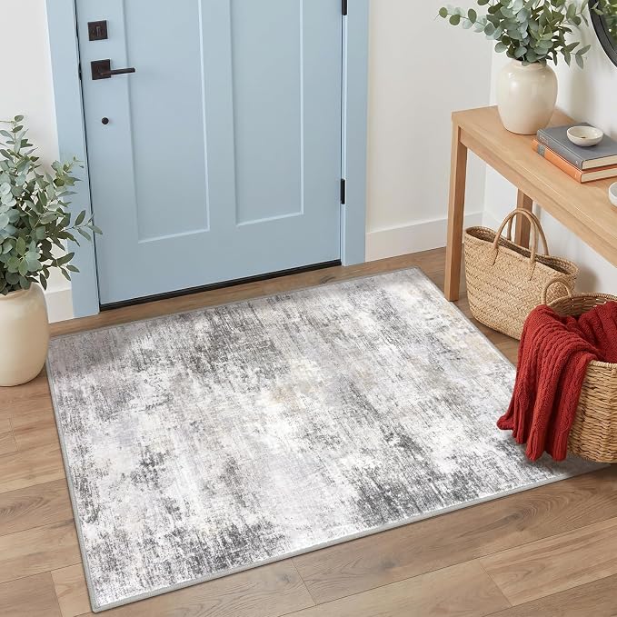 Abstract Area Rug 3x4 Ft Washable Rugs by iOhouze