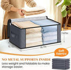 35L Closet Organizers, Foldable Under Bed Storage Containers | Storage Bags - Image 2