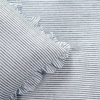 Lush Decor Ticking Stripe Bedspread Full Size 3 Piece Set Navy - Image 3