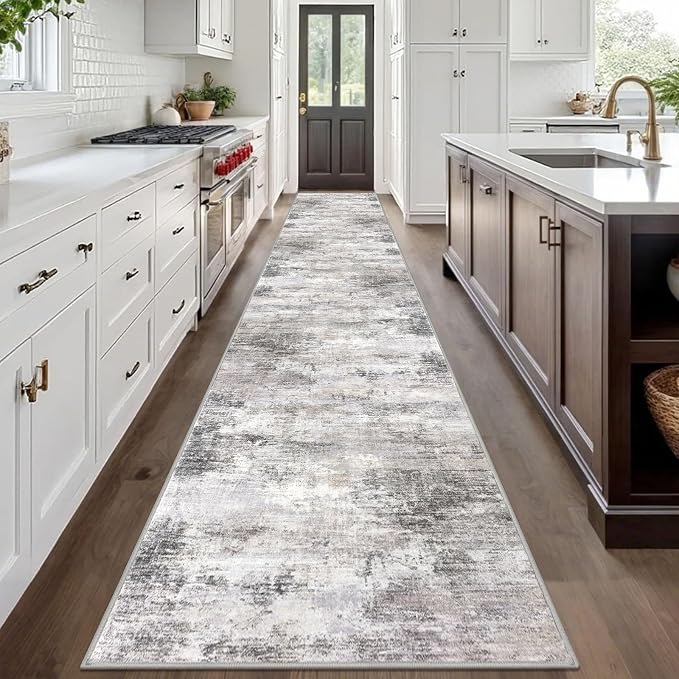 Abstract Runner Rug 3x20 Ft Extra Long Washable Runners - Image 3