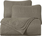 Chezmoi Collection Austin 3-piece Oversized Bedspread Coverlet Set - Image 9