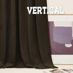 RYB HOME Velvet Curtains 102 inches Long, Extra Long High Ceiling Curtains | - Image 5