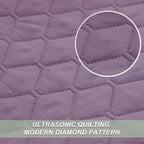 Exclusivo Mezcla Reversible California King Quilt Set, Dusty Lavender | - Image 4