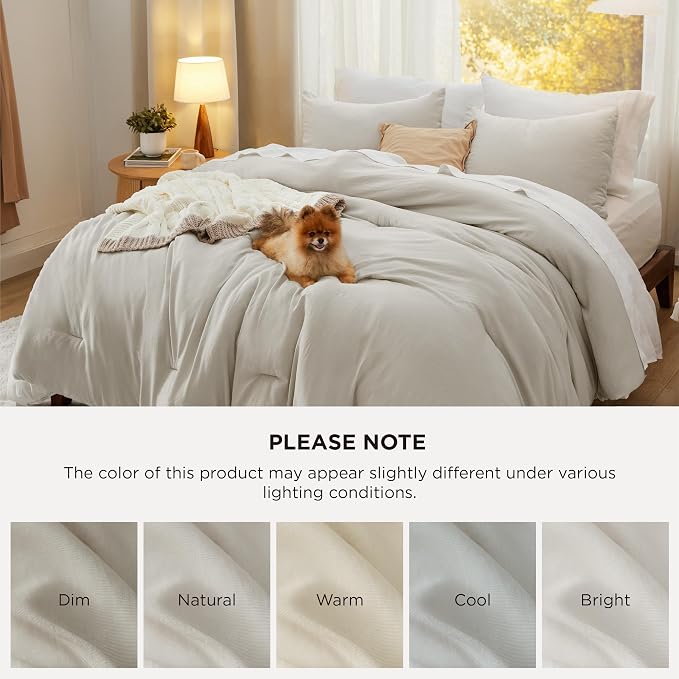 Bedsure King Comforter Set, 3 Pieces GentleSoft™ Bed Set, 1 Lightweight - Image 7