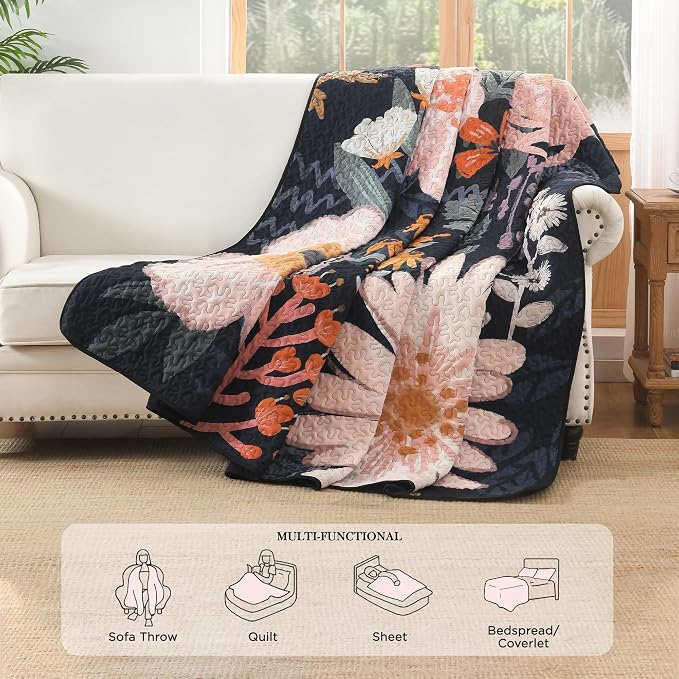 Quilt King Size, Reversible Polyester Coverlet Set - Image 4
