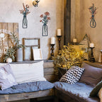 Pigort 3 Pieces Metal Flowers Wall Arts - Image 8