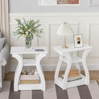 FROMJBEST End Tables Living Room Set of 2 by FROMJBEST