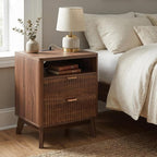 LYNCOHOME Fluted Nightstand - Image 8