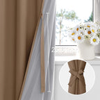 XWZO 100% Blackout Curtain Panels - Image 3