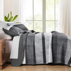 Dobuyly King Quilt Bedding Set, Breathable All-Season, 3-Piece Set - Image 4