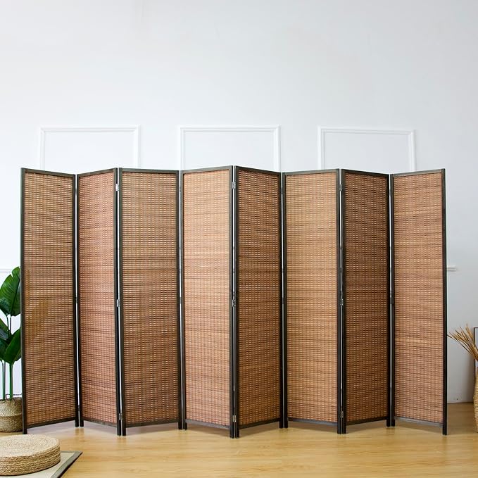 8 Panel Bamboo Room Divider - Image 4