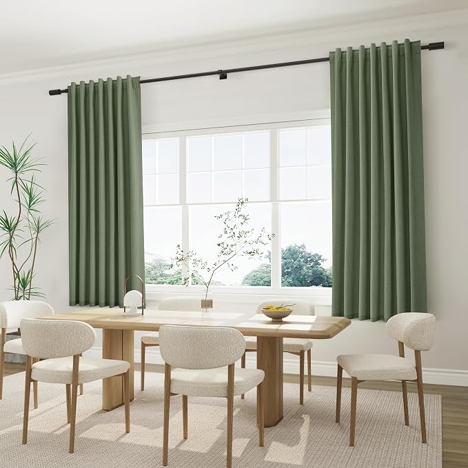 Joywell 100% Blackout Linen Curtains 63 Inch - Image 6