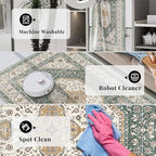 9x12 Washable Area Rug for Living Room - Image 5