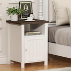 ChooChoo Farmhouse Nightstand, Rustic Vintage End Side Table - Image 4