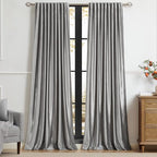 PRIMROSE Silver Grey Curtains 108 inch by PRIMROSE