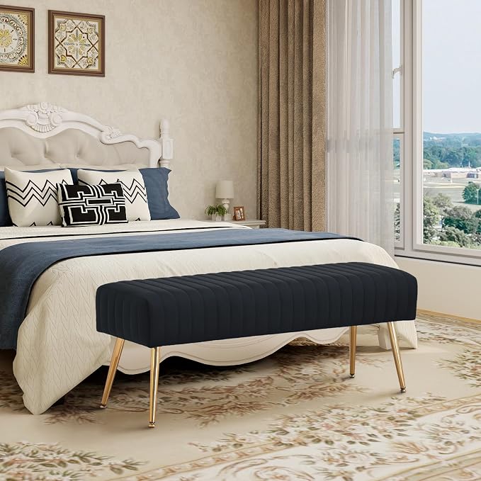 Furnimart 44 Inch Bedroom Ottoman Bench - Image 8