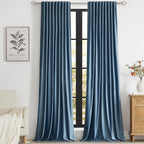 PRIMROSE Velvet Curtains 72 inch Long by PRIMROSE