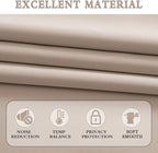 108 Inch Length Warm Taupe Curtain Panels/Drapes - Image 4