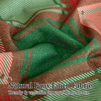 Red Green Plaid Blackout Curtains - Image 4