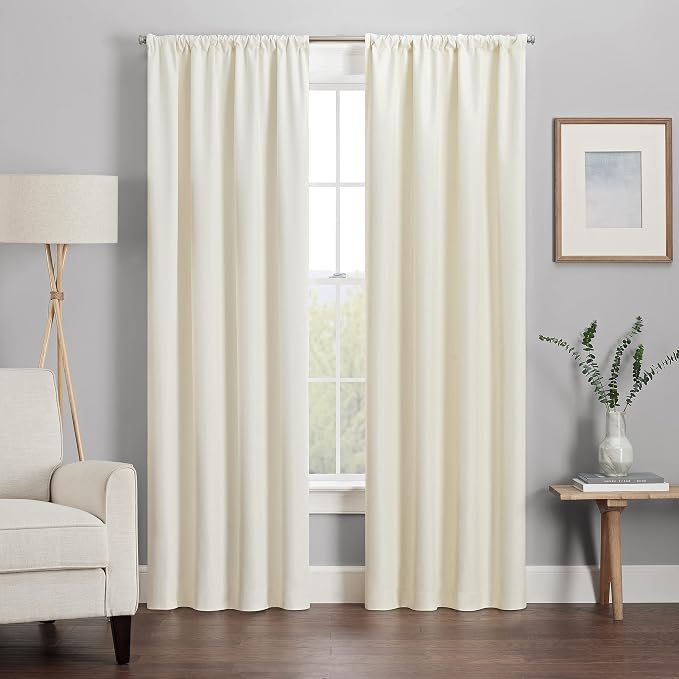 ECLIPSE Kendall Modern Blackout Thermal Rod Pocket Window Curtain - Image 3