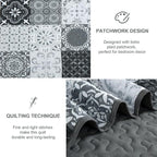 Dobuyly Quilt Set King Size, Boho Plaid Patchwork Bedspreads, Lightweight Soft - Image 5