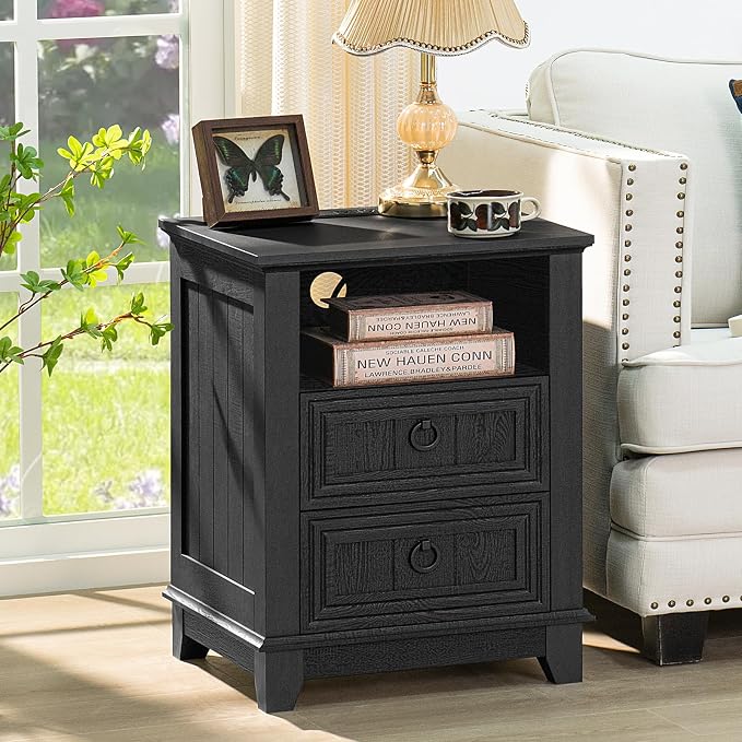 Joaxswe 18" Farmhouse Night Stand Set 2 - Image 6