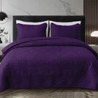 Whale Flotilla Soft Geometric Queen Quilt Set - Image 8