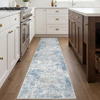 Abstract Runner Rug 2x8 Ft Washable Runners - Image 3