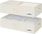 StorageWorks 5 Inch Low Profile Under Bed Storage Containers by StorageWorks