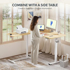 FLEXISPOT H7 28" Pneumatic Height-Adjustable Overbed Table - Image 9