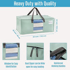 VENO Heavy Duty Moving Bags, Storage Bags, Light Green, 8 Pack | Packing - Image 3