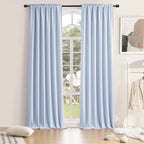 108 inch Extra Length Curtains for Bedroom by DONREN