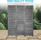 BLKMTY Room Divider 3 Panel Privacy Screen Folding Screen Tall Wood Dividers - Image 2